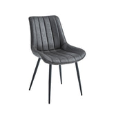 Verta Dining Chair - Anthracite Microfiber